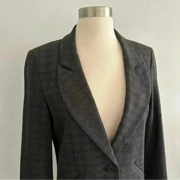 New Piece Of Cloth Gray Blazer Jacket Sz 6 - Picture 3 of 7